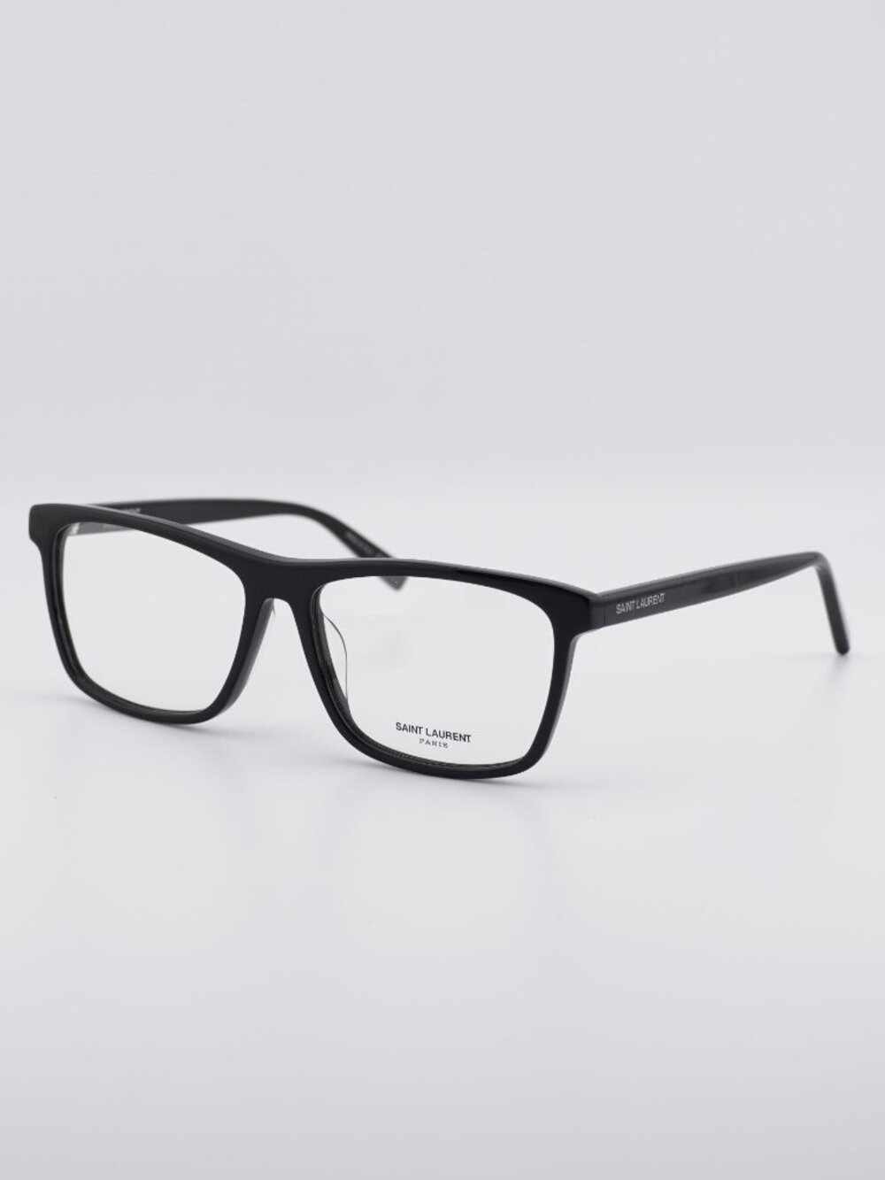 Saint Laurent SL505/F 001 Eyeglasses Black 56mm Square Frame